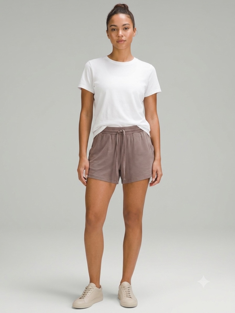 aerie Soft Taupe Drawstring Lounge Shorts